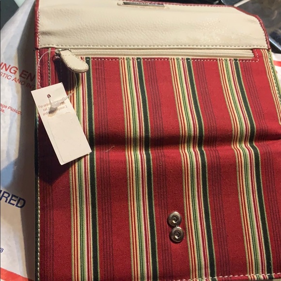 COPY - BN Longaberger RED stripe king Wallet BN - Picture 3 of 5